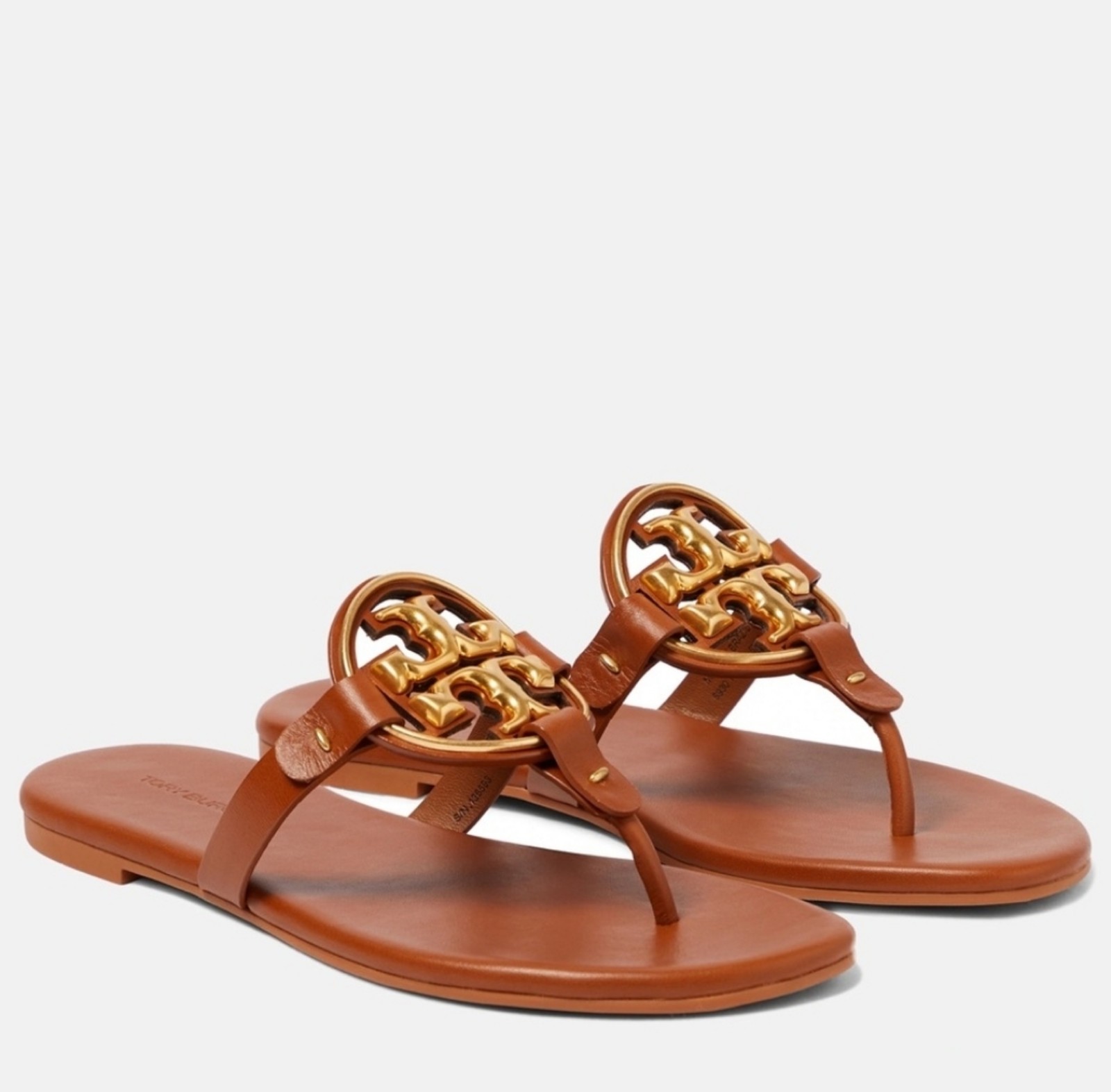 Tory Burch Metal Miller Soft Bourbon Miele Size 7