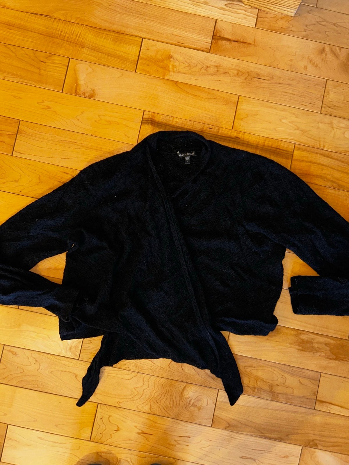 Eileen Fisher black cardigan