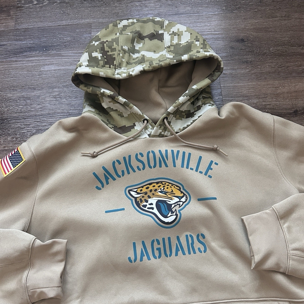 Jacksonville Jaguars Nike Salute To Service Therma Hoodie Size 3XL NFL Football