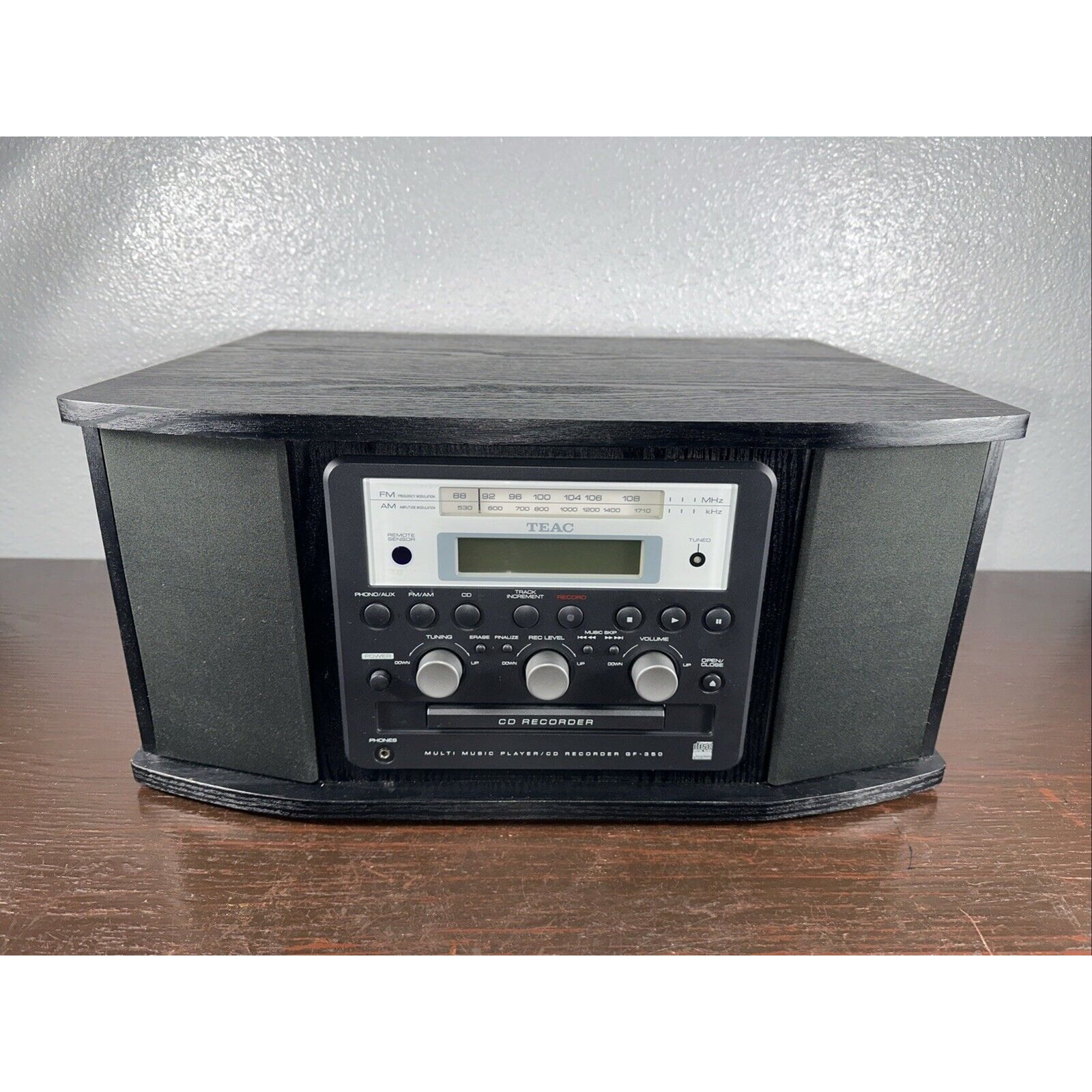 Teac GF-350 Multi Music Player / CD Recorder Burner Turntable Album Player AM/FM