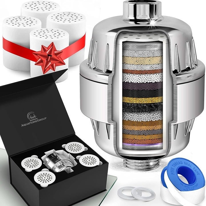 Shower Head Filter for Hard Water - 20 Stage - 5 Replacement Cartridges