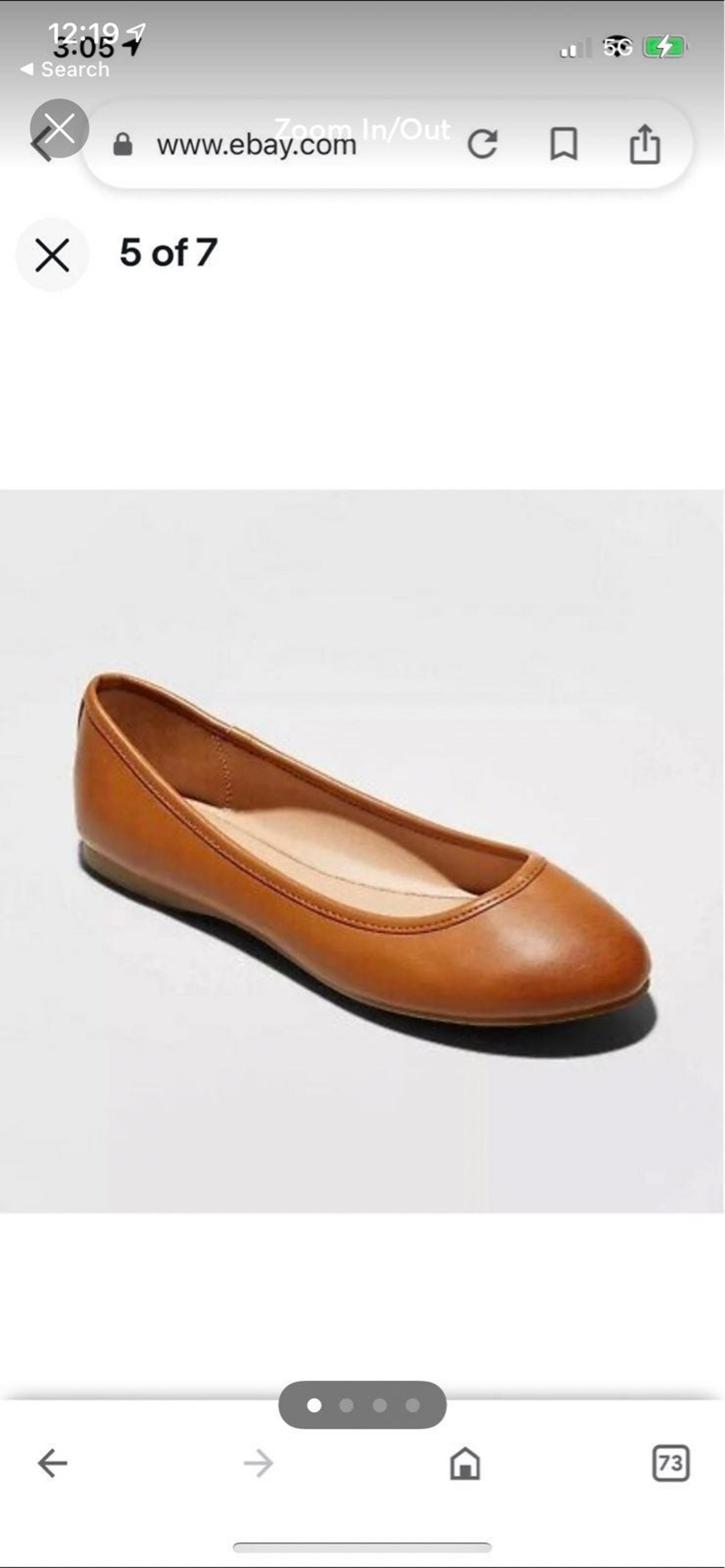 ballet flats GAP Women's Everly Faux Leather Round Toe Ballet Flats -™ NWT SIZE