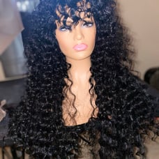 Glued wig