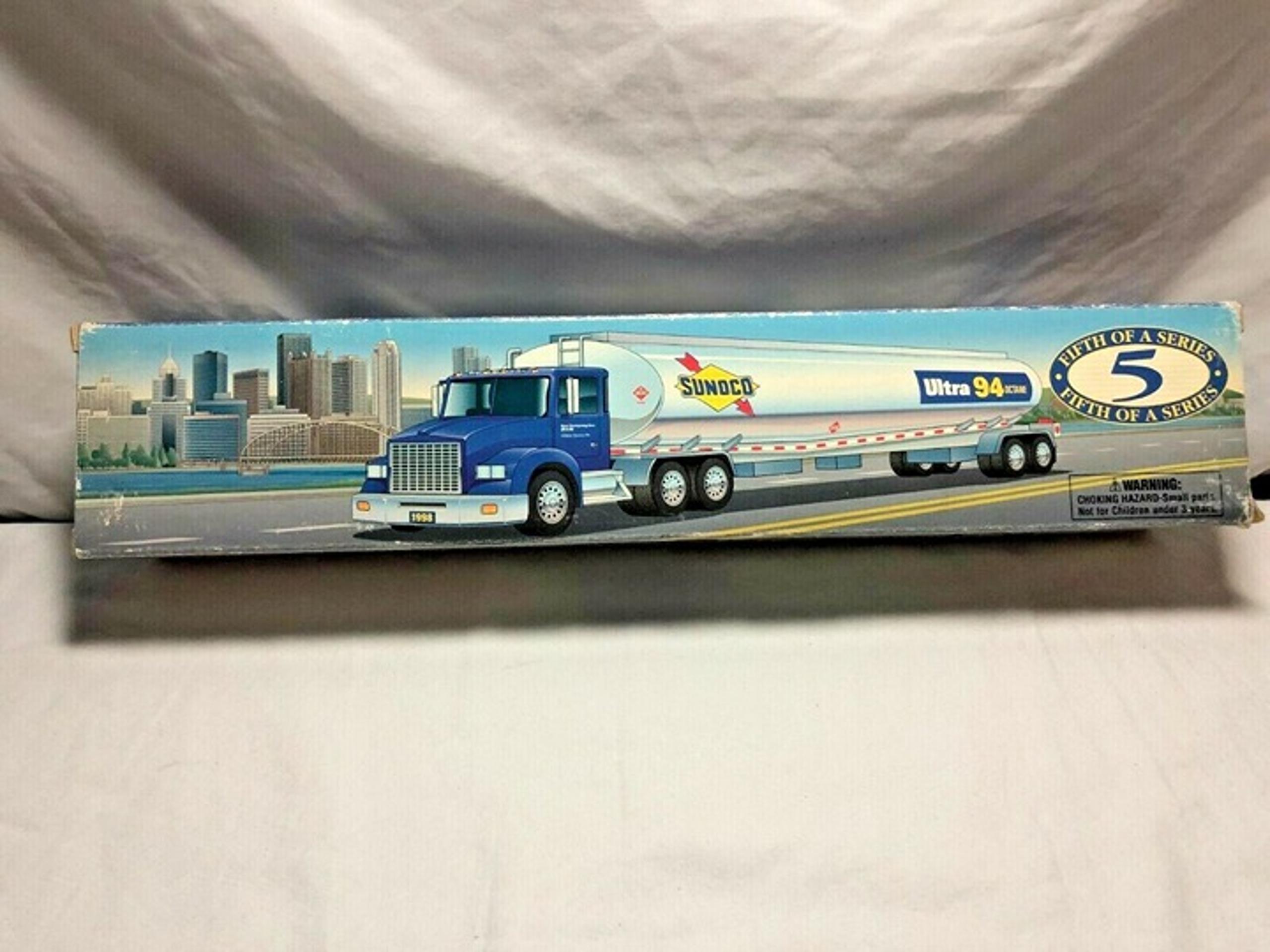 VINTAGE SUNOCO Talking Tanker Toy Truck - rare - 1998 - New In Box