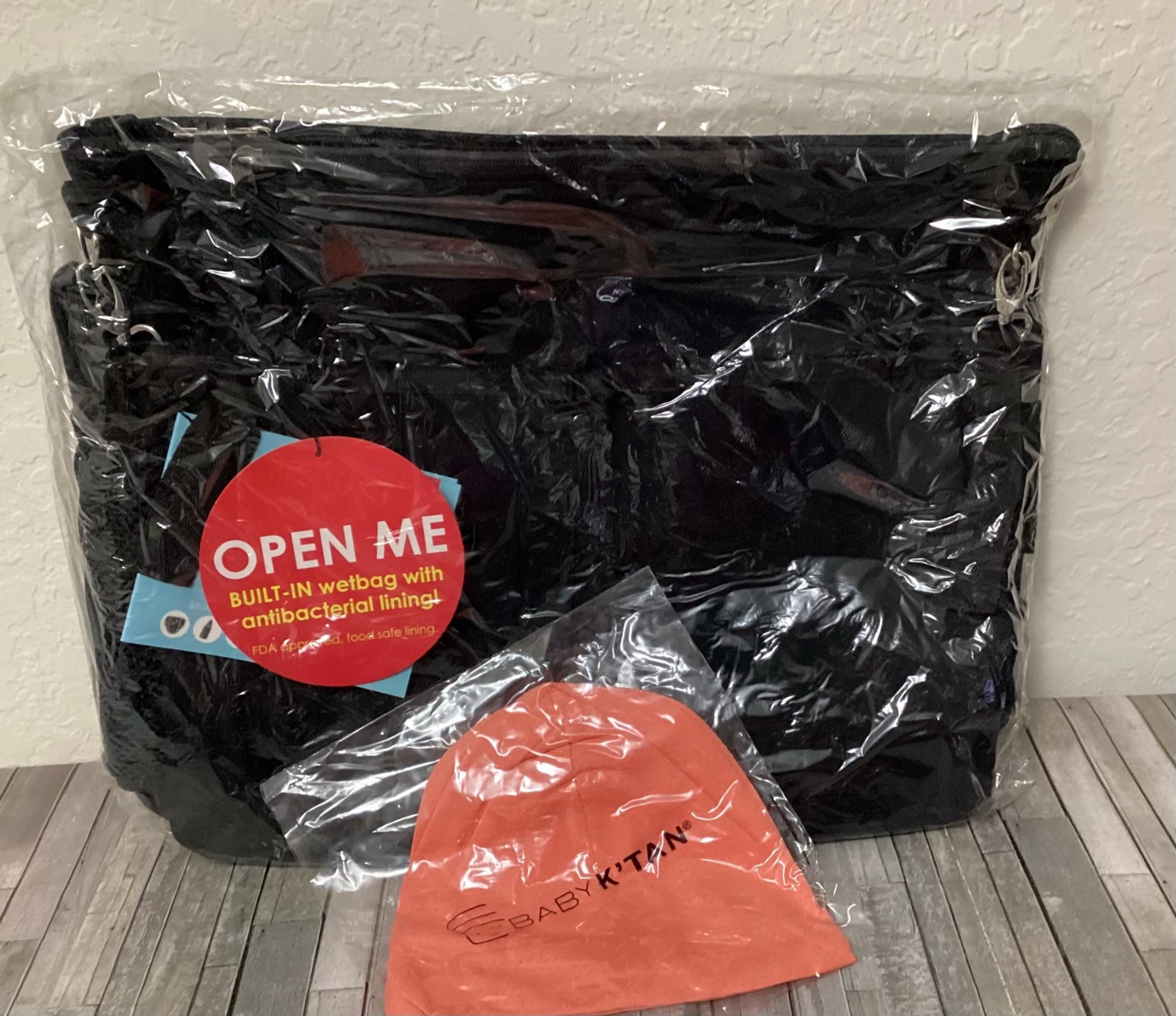 Baby K'tan Smart Gear Diaper Bag, Black, Brand New Never Opened