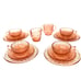 Jeanette Glass Junior Pretty Polly Children's Dinner Party Dish Set COMPLETE