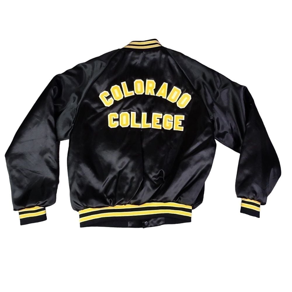 VINTAGE Colorado College Jacket Adult Medium Volleyball Tigers 90s Swingster