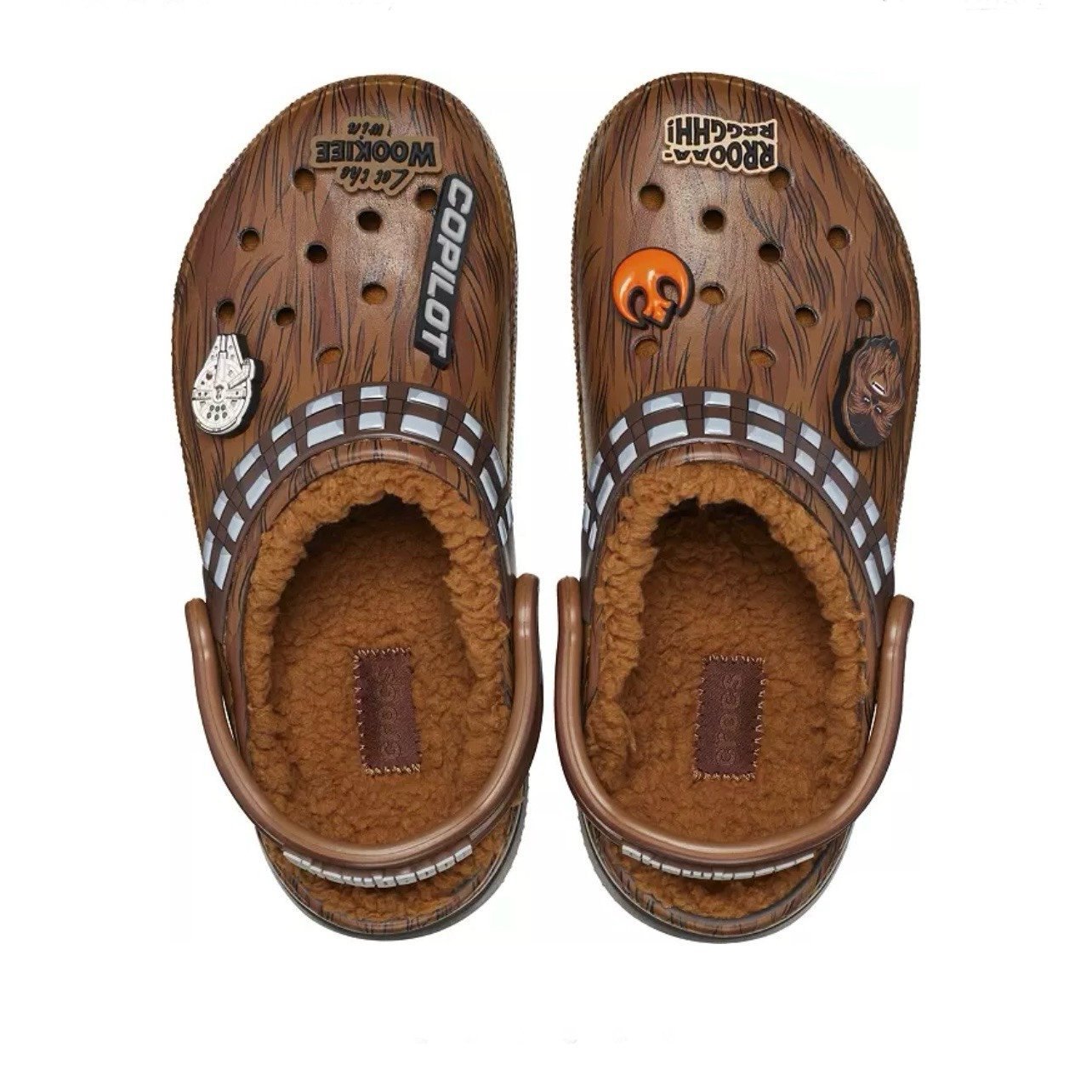 Crocs x Star Wars Chewbacca Classic Lined Clog Shoes Sandals Men 9 Women 11 NEW