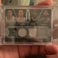 2009 SP Game Used Four on Fabrics /99 Metta World Peace Luis Scola George Hill
