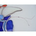 Stained Glass Goose Mother Goose Suncatcher Hanging Window Decor Blue White 7.5