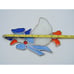 Stained Glass Goose Mother Goose Suncatcher Hanging Window Decor Blue White 7.5