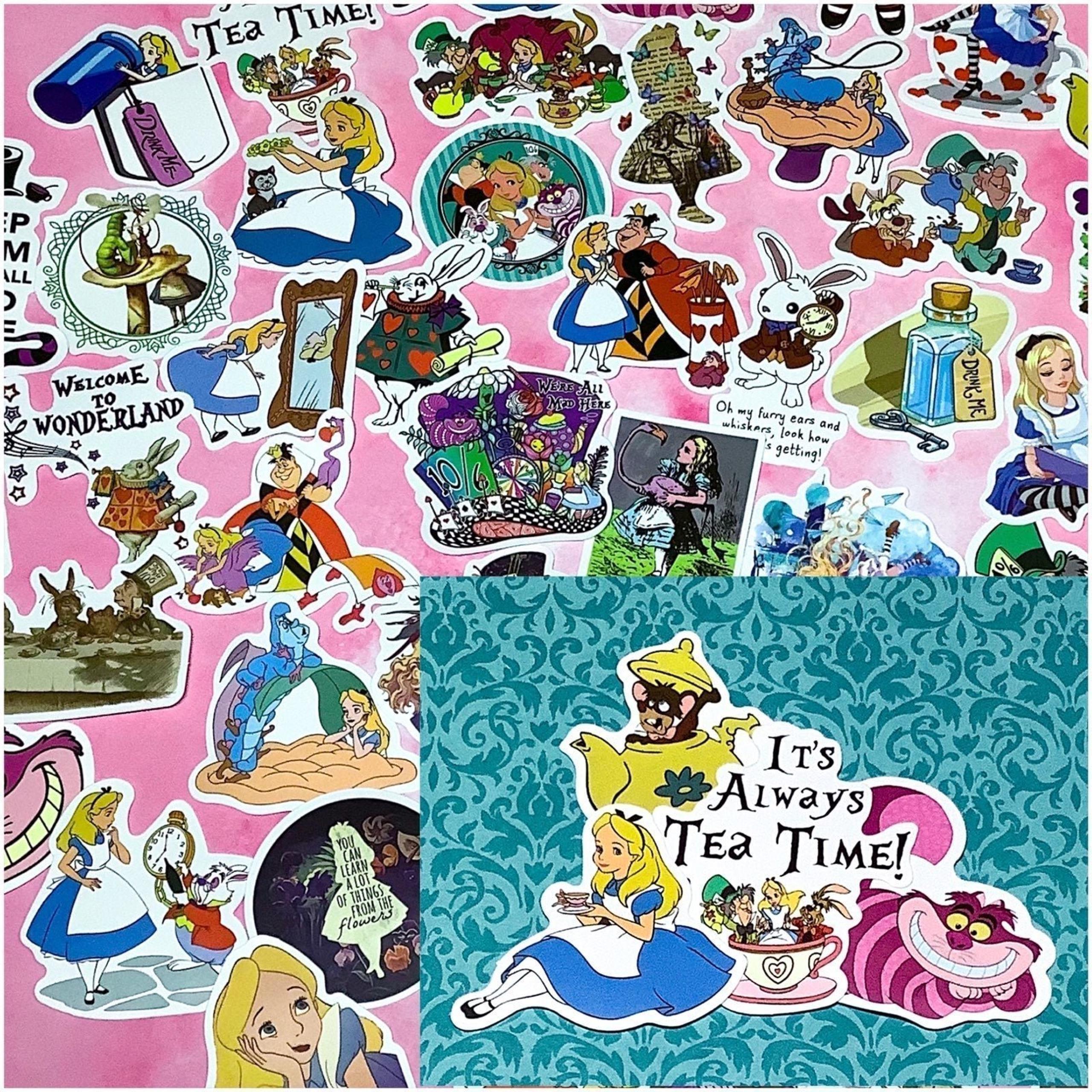 Alice In Wonderland 50 Pc Sticker Set