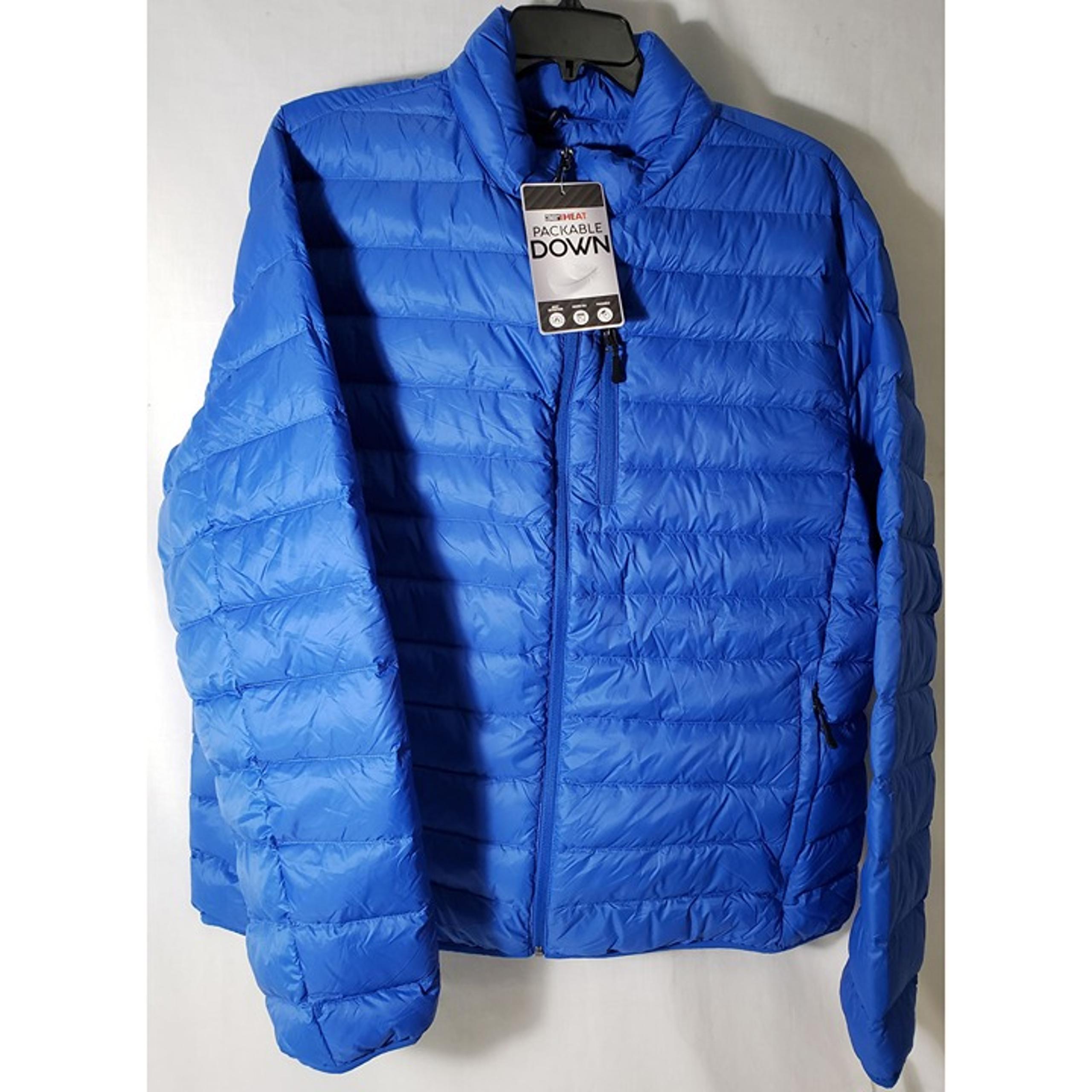 32 Degree Men's XXL Down Packable Puffer Jacket Turkish Sea Blue