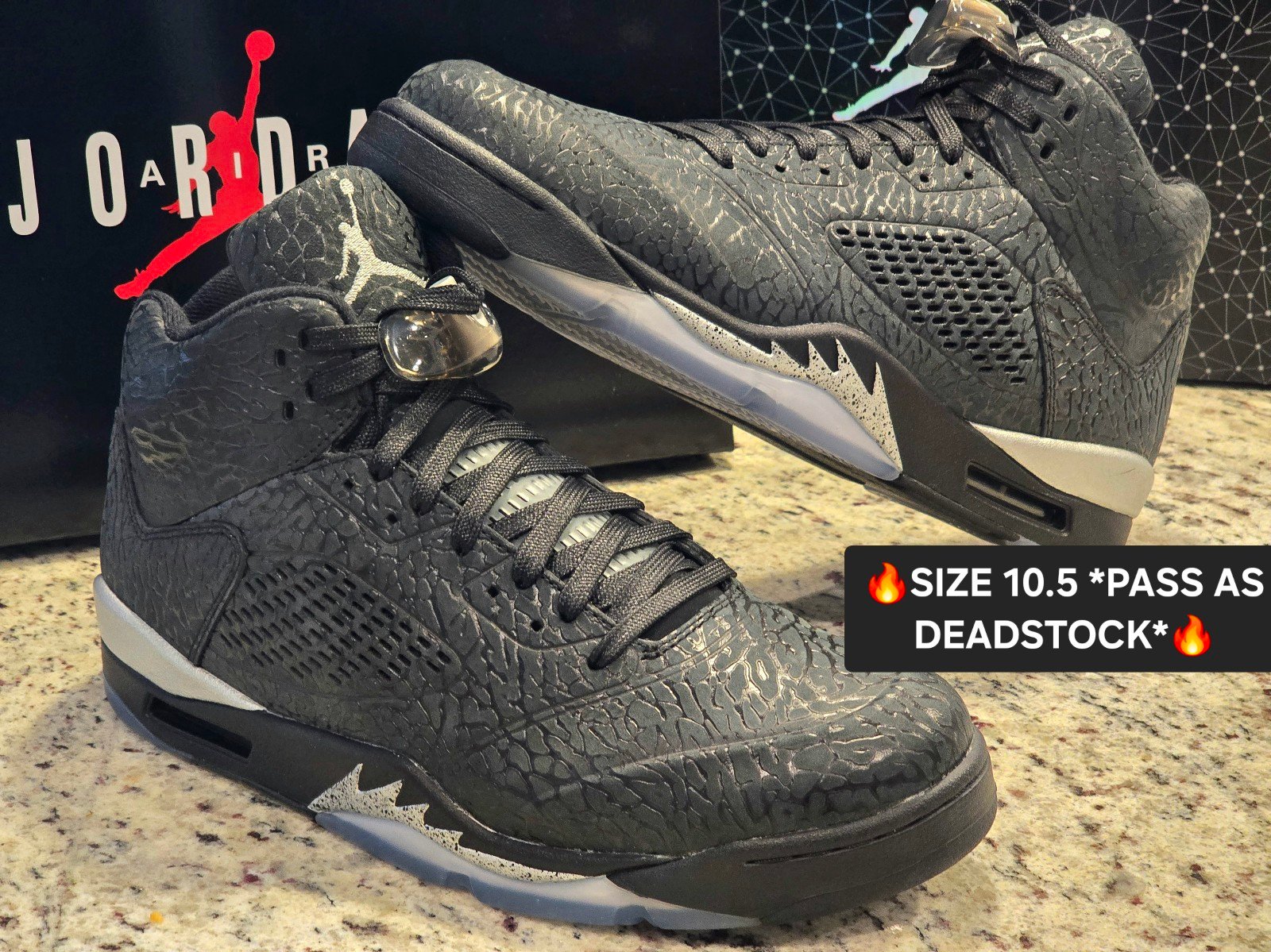Jordan 5 3LAB5 Black Metallic 10.5