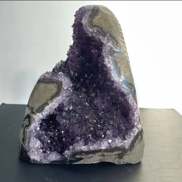 abigail&bleu 1PC Natural Amethyst Crystal Cluster Quartz Raw Crystals Healing