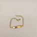 14kt solid gold cuban daimond cut id bracelet size 6 inches
