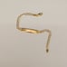 14kt solid gold cuban daimond cut id bracelet size 6 inches