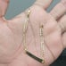 14kt solid gold cuban daimond cut id bracelet size 6 inches