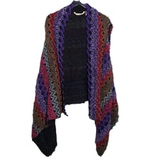 Soft Surroundings Taylor Textured Sweater Vest Multicolor Topper Missy One Size