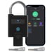Anweller Fingerprint Padlock with Key Backup, Weatherproof Biometric Blu