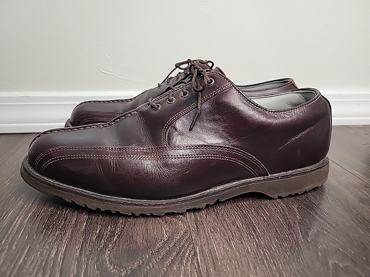 FootJoy Mens Sz 9D Classics Dress Casual Leisure Brown Oxblood Shoes 55709