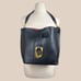 Minimalist Black Bucket Bag Tote EUC