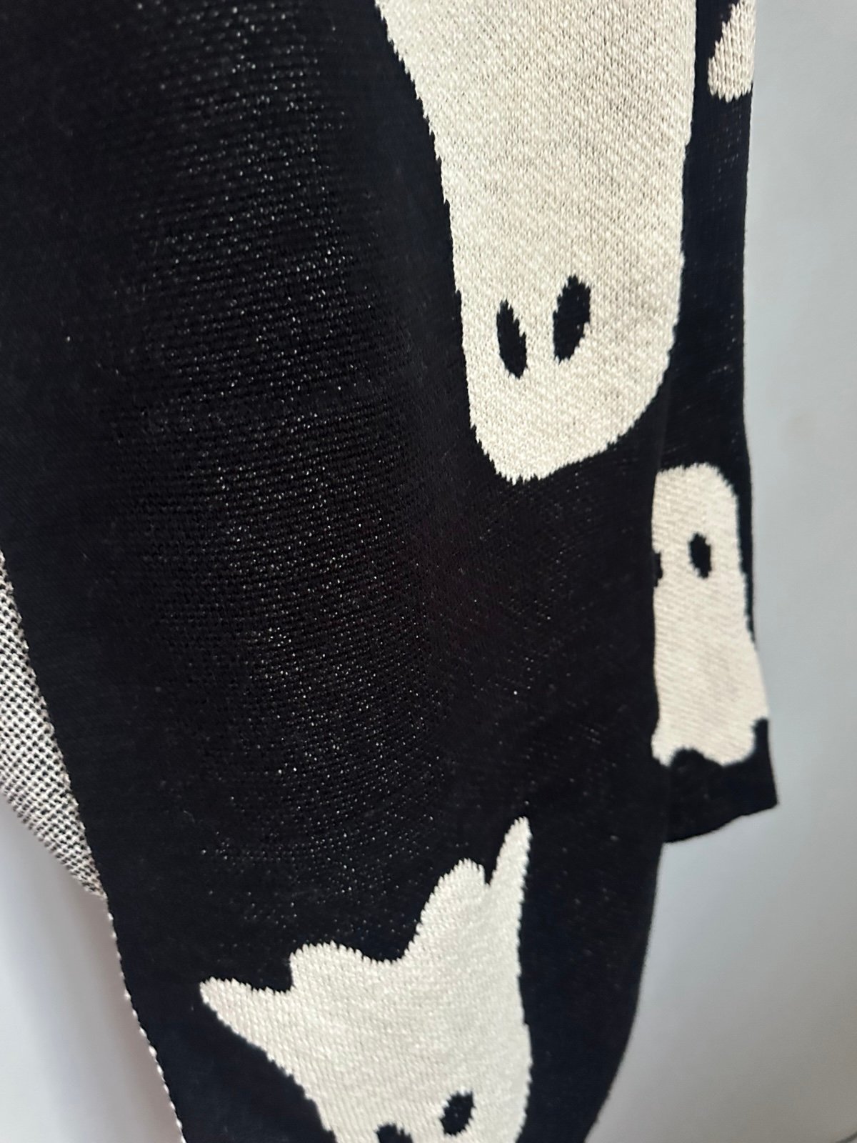 Ghost knit throw