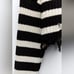 NWOT. Zara Black/White Striped Cropped Turtleneck Sweater. Size XS.
