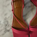 ASOS Design Hilani Tie Leg Block Heeled Mid Sandals In Pink