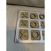 Vintage MCM Aluminum solid Brass Tic Tac Toe Board Game 5 X's 4 O's 7.5x7.5in