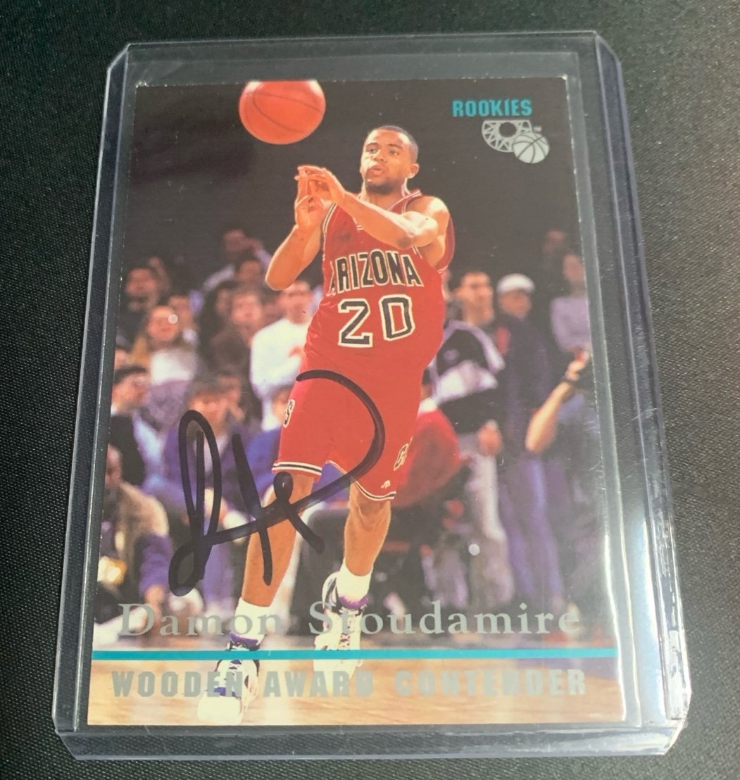 SIGNED 1995-96 Upper Deck SP Authentic DAMON STOUDAMIRE