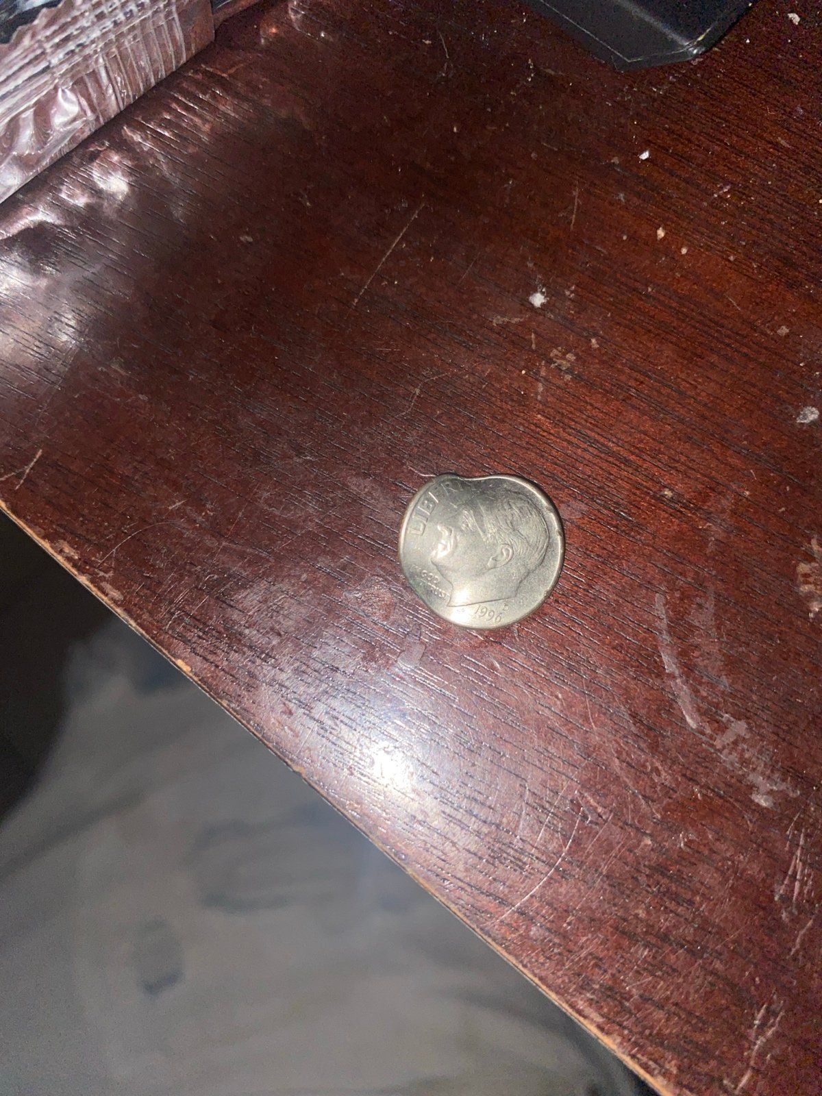 Rare 1996 D mint dime has defect