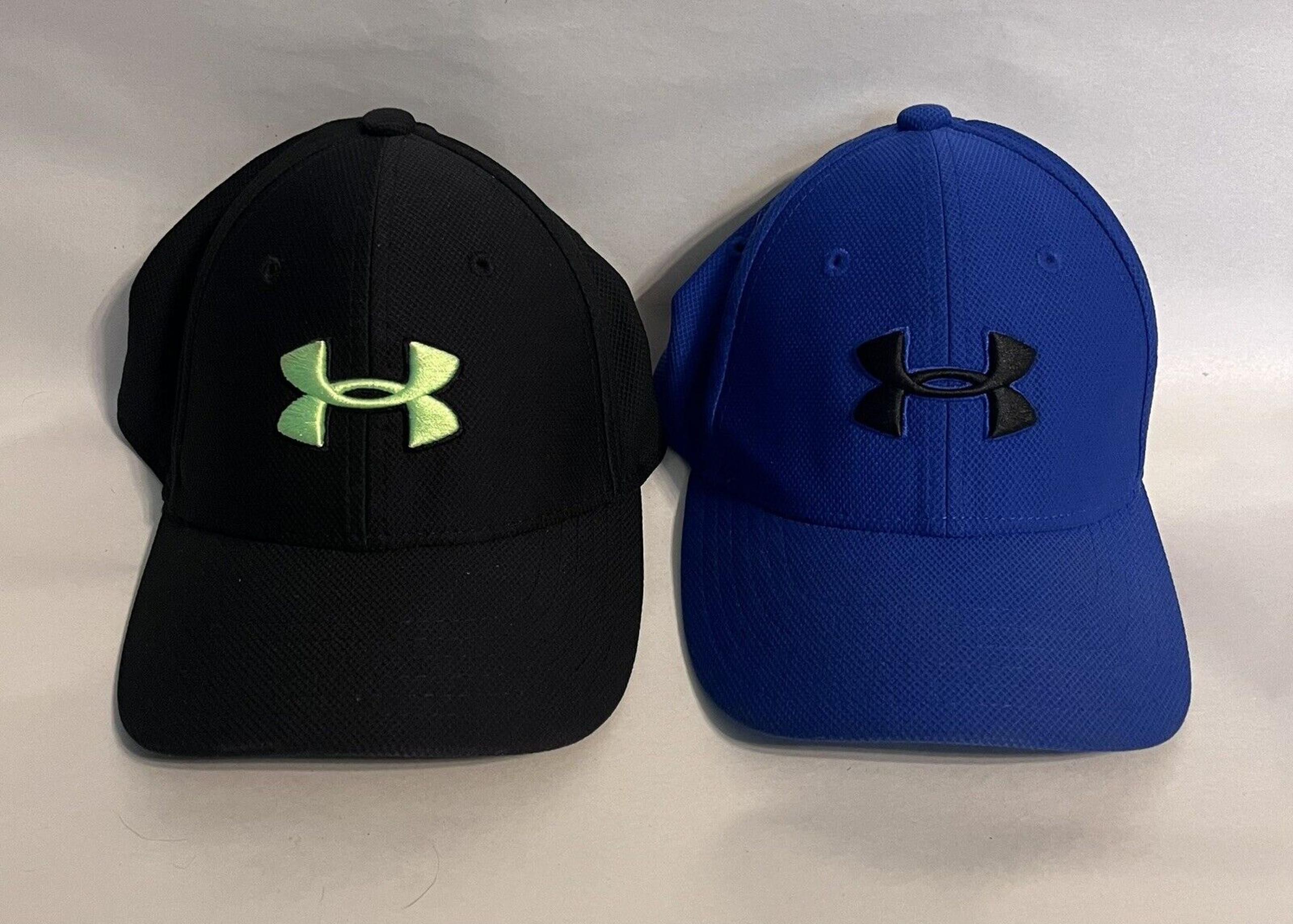 Lot Of 2 Youth Size S/M UA Clasic Fit Black and Blue - Under Armour