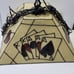 Poker Cards Hanging Light Fixture Billiards Fiberglass SWAG Lamp Vintage