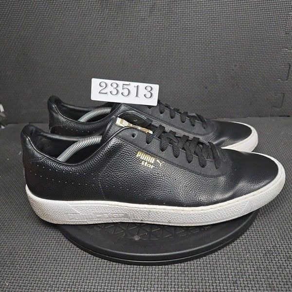 Puma Star L Core Shoes Mens Sz 12 Black White Low Top Athletic Sneakers