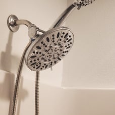 7 Premium High Pressure 3-Way Rainfall Combo, 6-Setting Hand Held Shower - NEW