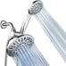 7 Premium High Pressure 3-Way Rainfall Combo, 6-Setting Hand Held Shower - NEW