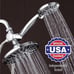 7 Premium High Pressure 3-Way Rainfall Combo, 6-Setting Hand Held Shower - NEW