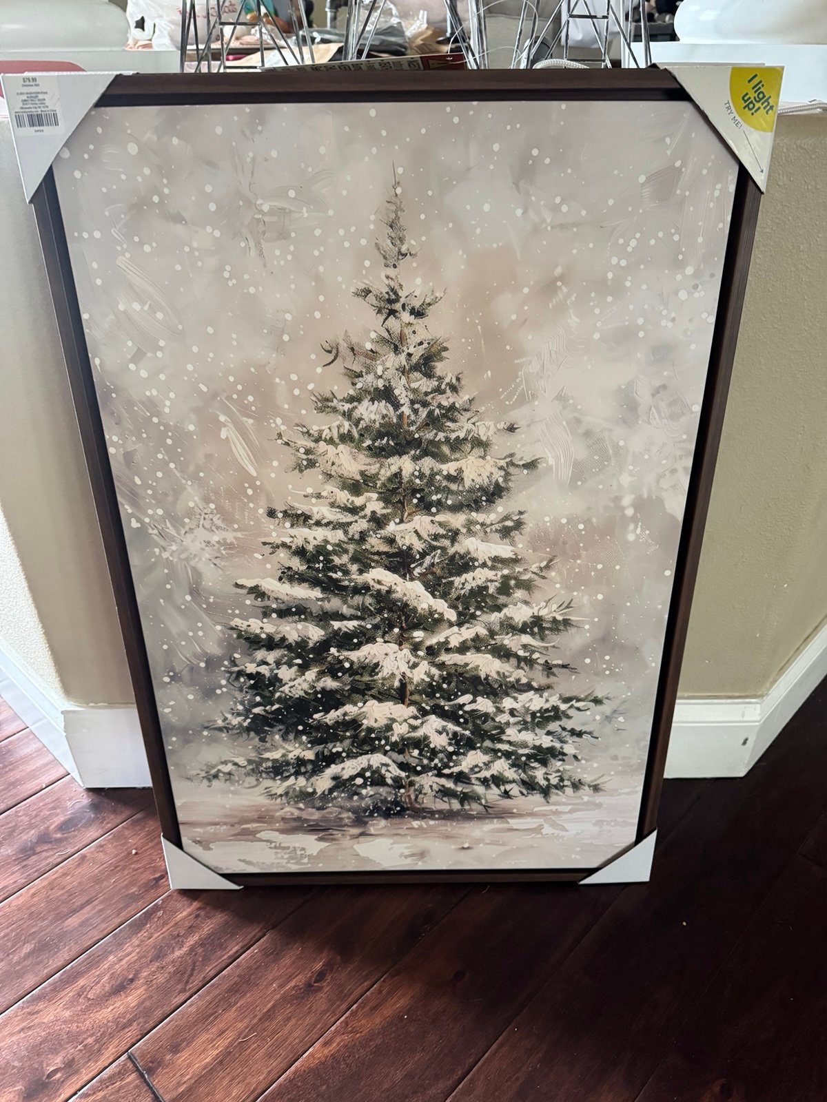 Light Up Christmas Tree Wall Art Picture Hobby Lobby Viral