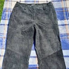 Rem Garson 100% Suede Leather Pants - Size 8