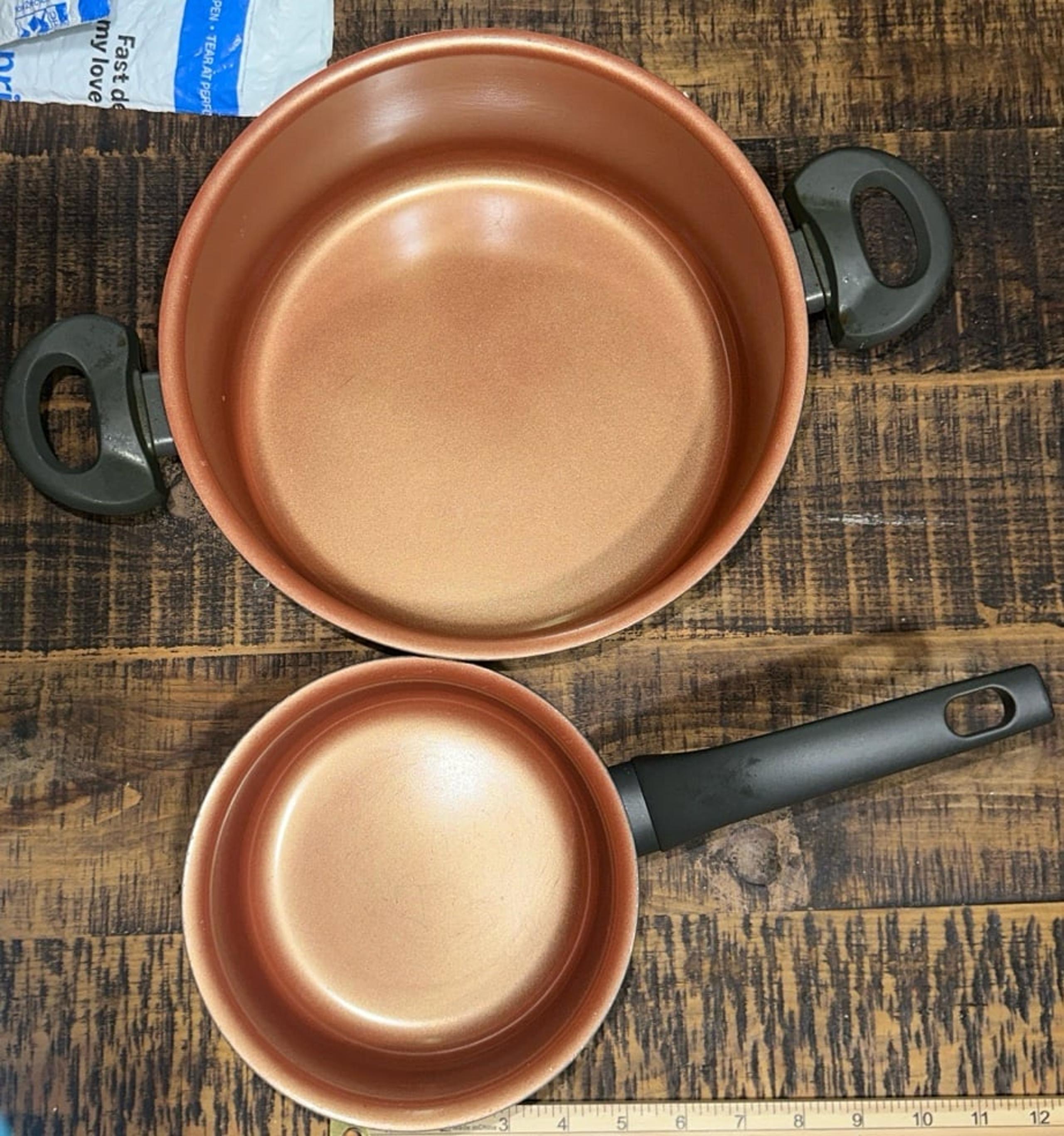 Frying Pots with Lids by PURE COPPER