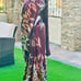 Purple sequin saree