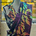 Purple sequin saree