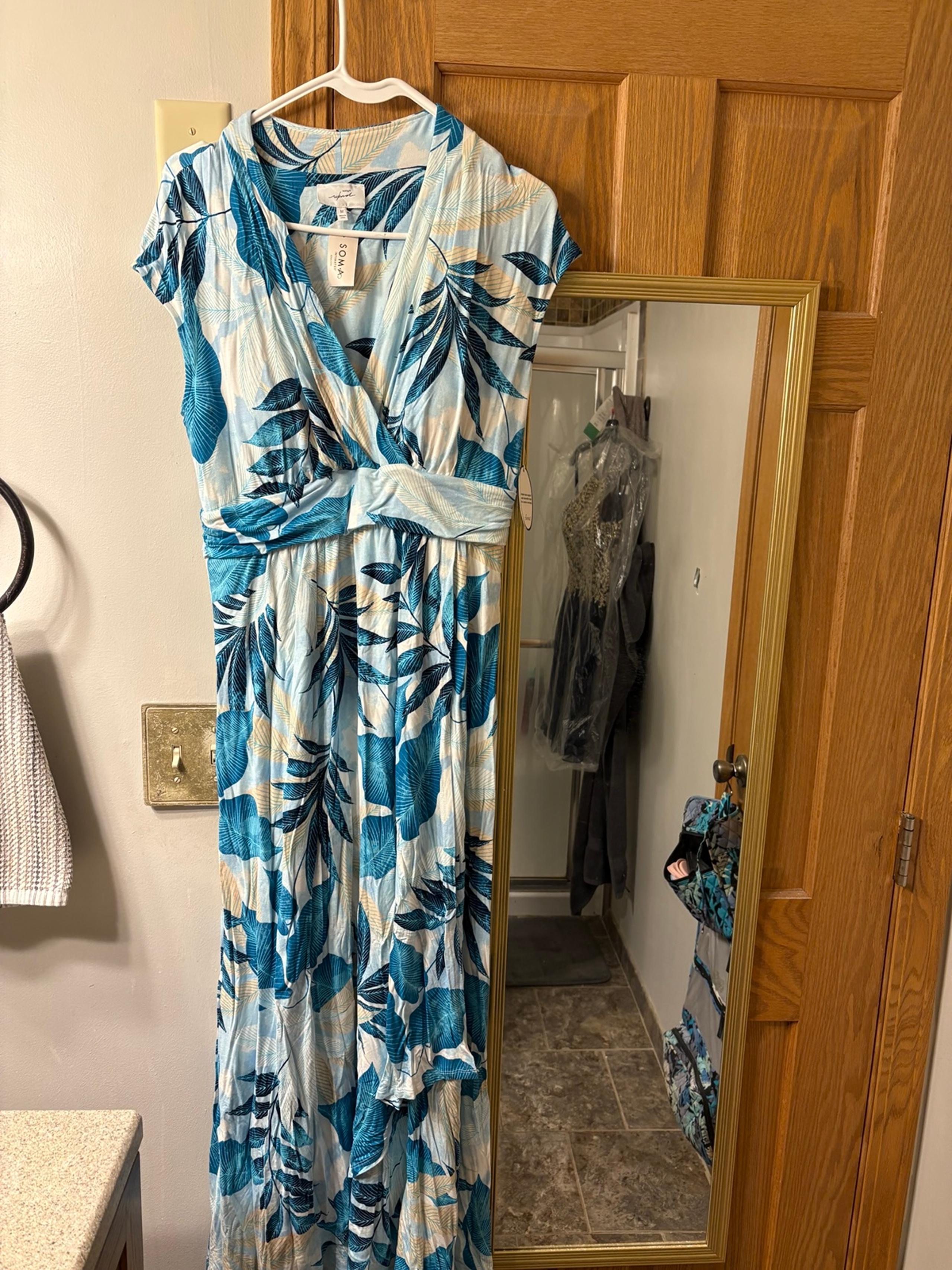Soma Maxi Dress With Built in Cups and Bust Support