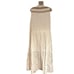 Paani Womens Sizze Small White and Tan Cotton Boho Style Maxi Dress NWT