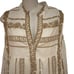 Paani Womens Sizze Small White and Tan Cotton Boho Style Maxi Dress NWT