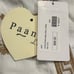 Paani Womens Sizze Small White and Tan Cotton Boho Style Maxi Dress NWT