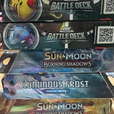 5 Pokémon boxes total! 3 Theme Decks! 2 Battle Decks! Pokémon TCG! Great gift !