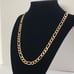 30 Womens 18K Gold Silver Mixed Two Tone Figaro Chain Link Necklace Jewelry 18