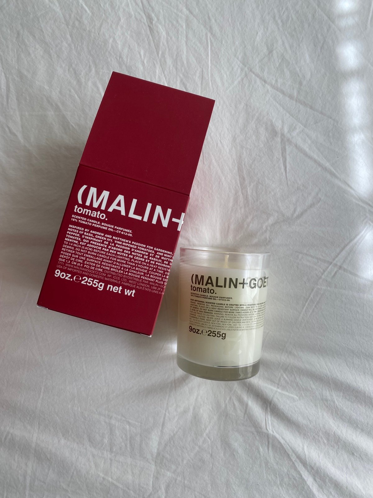 New - Malin Goetz tomato candle